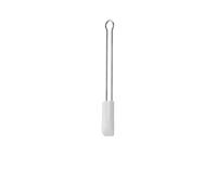 RÖSLE Espátula de Masa, Rasqueta de Masa como Ayuda para Hornear y Cocinar, Silicona Resistente, 20 cm, color blanca, Acero Inoxidable 18/10, -30 a +200 Grados Celsius, Apto para Lavavajillas