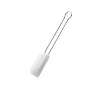 RÖSLE Espátula de Masa, Rasqueta de Masa como Ayuda para Hornear y Cocinar, Silicona Resistente, 26 cm, color blanca, Acero Inoxidable 18/10, -30 a +200 Grados Celsius, Apto para Lavavajillas
