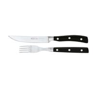 Rösle, juego de cubiertos para carne, 4 piezas, en caja de madera. Código: 250146. EAN: 4004293251466