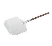 RÖSLE Pala de 'pizza', cortador de para pizza, acero inoxidable 18/10, mango de nogal, 305 x 32 x 908, marrón/plata