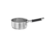 RÖSLE SILENCE PRO Cazo, Cacerola de Acero Inoxidable 18/10, 16 cm, Mango de Silicona, Escala Interna, Apta para Inducción y para Lavavajillas, Plateado