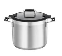 RÖSLE SILENCE PRO - Olla universal de acero inoxidable 18/10, 24 cm, tapa de cristal, escala interior, apta para inducción, apta para lavavajillas