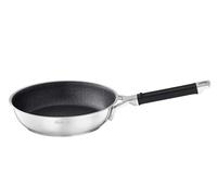 RÖSLE SILENCE PRO Sartén, Bandeja para freír con Revestimiento Antiadherente ProResist, mango de silicona, 28 cm, Acero Inoxidable, Apta para Inducción y Lavavajillas, plateado