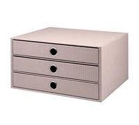 Rössler Papier 1524452583 - S.O.H.O. Caja de 3 cajones para DIN A4, con agujero de agarre, polvo, 343 x 250 x 185 mm, 1 unidad