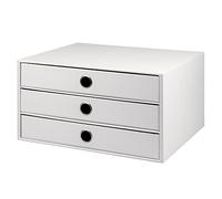 Rössler - S.O.H.O. Cajonera de 3 cajones A4 34 x 25 x 19 cm, blanco