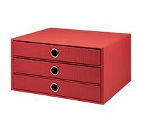Rössler S.O.H.O - Cajonera, Rojo (Red), DIN A4, 3 Compartimiento, 1 unidad