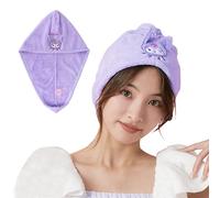 Roffatide Anime Cartoon Towels Set Kuromi Bath Towels Hand Towels Hair Towels Highly Absorbent Towels for Bathroom Gym Hotel SPA Lighter Weight Quicker Dry Super Absorbent Púrpura 65 * 25cm