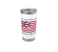 Rojo Blanco Azul Royal American British Flag Vector Vaso térmico de acero inoxidable de doble pared