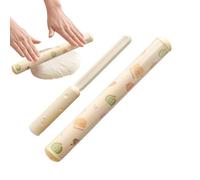 Rolling Pin, no tick cookie y fondant Roller with Measurement Scale, Perfect for Baking, Icing, Pizza, Pasta, Kitchen, Bakery, and Home Cooking Projects
