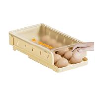 Rolling Space-Saving, Compact Egg Holder, 11,02 x 3,54 x 2,76 pulgadas Dispenser with Slanted Track, Sturdy PP Organizer, Kitchen Supply with Auto Rolling Style, Home Cooks for Daily Cooking
