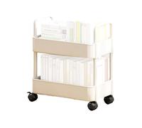 Rolling Utility Cart - de Almacenamiento de 43.5x25x37cm | Durable PP | Utility with Wheels | Fácil de desmantelar el balanceo | Solución de almacenamiento de ahorro de espacio | Uso portátil de la