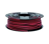 Rollo Cable Eléctrico de 100 m | Paralelo | Sección 2 x 0,75 mm2 | Color negro y rojo
