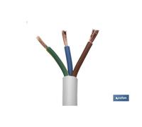 Rollo 100m manguera blanco h05vv-f (3x1,5mm)