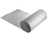 Rollo aislante reflectante, con núcleo de espuma EPE y barrera radiante, de 3 mm, 76,2 m x 1,22 m. Lámina de aluminio, película de polietileno blanca, escudo reflectante de calor. Rollo aislante térmi