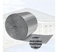 Rollo Aislante Termico Reflexivo Autoadhesivo Lámina Aislante Doble Cara para Frío y Calor Aislamiento Radiadores para Paredes Techo Suelo Furgonetas Buhardillas Garaje(Size:1x50m)