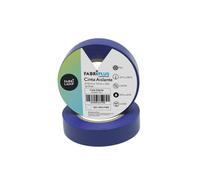 Rollo cinta aislante pvc azul 19mmx10m para electricista flexible y du