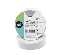 Rollo cinta aislante pvc blanca 19mmx20m para electricista flexible y