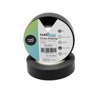 Rollo cinta aislante pvc negra 19mmx20m para electricista flexible y d