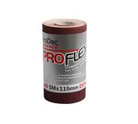 Rollo de 5m ProDec Advance de 240 granos extrafinos ProFlex, papel de lija de óxido de aluminio ultra flexible y resistente a las grietas para lijar madera, pintura, yeso, masilla, metal y más