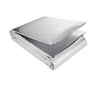 Rollo de cinta de aluminio aislante térmico para conductos de tubería de techo, envoltura térmica impermeable para barrera de vapor, 50 cm x 5 m (0,5-3 metros)