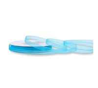 Rollo de cinta de organza de 6 mm x 25 m, color a elegir en 3/6/12/25/38 mm, transparente, no destiñe y lavable, cinta para bodas, cinta de regalo para embalar, decorar manualidades, color turquesa