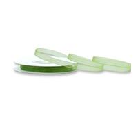 Rollo de cinta de organza de 6 mm x 25 m, color a elegir en 3/6/12/25/38 mm, transparente, no destiñe y lavable, cinta para boda, cinta de regalo para embalar, decorar manualidades, color verde oliva