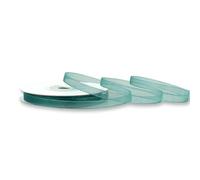 Rollo de cinta de organza de 6 mm x 25 m, color a elegir en 3/6/12/25/38 mm, transparente, no destiñe y lavable, cinta para bodas, regalo para embalar, decorar manualidades, color azul petróleo 347