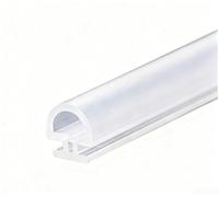 Rollo de cinta de sellado de goma TPE de 10 metros, burlete de silicona con cavidad hueca para burlete para puerta corredera de aluminio y huecos (H)