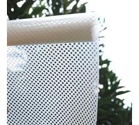 Rollo de envoltura de vidrio adhesivo de película de vinilo for ventana de película de privacidad perforada de visión unidireccional con kit de herramientas gratuito (color: blanco, tamaño: 300 x 45 c