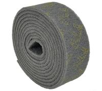 Rollo de estropajo de nailon resistente de 6 m para eliminación de óxido y limpieza profunda de fregaderos de cocina, estufas, azulejos, tira abrasiva de grado industrial, color gris (10 cm x 6 metros