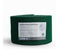 Rollo de Estropajo Verde de Fibra Extra Blanco Plata Resistente y Duradero - 6m de Largo, 15cm de Ancho