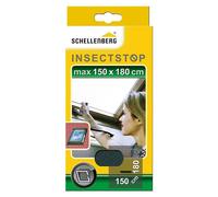 Schellenberg 50329 Mosquitera de protección para claraboyas con Cremallera, Lavable, Montaje rápido y Sencillo Desde el Interior, sin taladros, Incluye Banda de fijación, 150 x 180 cm, Antracita