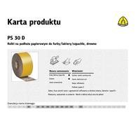 Rollo de lija klingspor ps30d 115mm grano 220 (50m) - alta calidad con