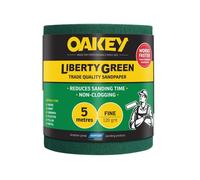 Liberty Green - Rollo de lija (115 mm x 5 m, tamaño mediano, 80 g)
