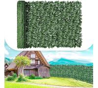 Rollo De Pantalla De Privacidad con Hojas De Hiedra Artificial para Decoración De Exteriores, Paisajismo De Jardines, Revestimiento De Paredes, Vegetación Resistente A Los 2x3m