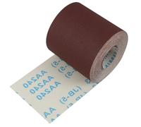 Rollo de Papel de Lija de Corindón de Alta Durabilidad, Grano 240, 93 mm x 10 m,para Pulido y Lijado en Madera, Metal, Acero y Acero Inoxidable (Grano 240)