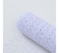 Rollo de Papel de Regalo 5JET * 52cm / Roll DIY Flower Decoración de Regalo Envoltura Embalaje Papeles de crepé Malla Materiales Hechos a Mano Jacquard Flowers Material (Color : White)