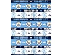 Rollo de papel de regalo de cumpleaños del Manchester City FC 3M
