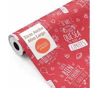 Rollo de Papel Regalo Muñecos de Nieve 62cm x 80m Bobina Grande Resistente - Regalos Festivos Tiendas Comercios - FP Fiesta Paper Snow dolls 62 cm