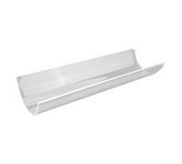Rollo de pastel de 30 cm, guía de pastelería acrílica transparente en forma de U para retenedor de pasteles para herramienta de horneado semirredonda (7,5 cm)