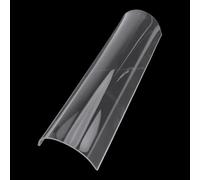 Rollo de pastel en forma de U, retenedor de repostería acrílico transparente de 30 cm para rollos suizos y postres redondos, para guía de herramientas de cocina (9,5 cm)