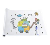 Rollo de Pizarra Blanca Autoadhesiva 60x150cm Pegatina de Pared 45x200cm Vinilo Blanco para Escribir con Rotulador 45x150cm, Lamina Pizarra Adhesiva Infantil