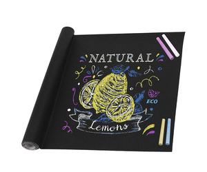 Rollo de Pizarra Negra Autoadhesiva 60x150cm Pegatina de Pared 45x200cm Vinilo para Escribir con Tiza 45x150cm, Lamina Pizarra Adhesiva Infantil,
