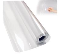Rollo de plástico con parte posterior adhesiva rollo de vinilo adhesivo rollo de vinilo transparente adhesivo estático resistente al agua y al aceite de 17,7x118 inch para pared papel de contacto tran
