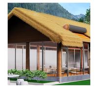 Rollo de techo de paja sintética, impermeable e ignífugo, para decoración de cabañas Tiki y playa, 1 x 6 m, ideal para zonas de piscina