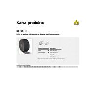 Rollo de tela abrasiva - KLINGSPOR - KL381J - 150 mm - 50 m - Grano 60