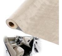 Rollo de tela autoadhesiva gamuza sintética | Gris y Blanco 200x40 cm: Cartón, Mueble, Cajón Joyero(White)
