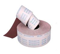 Rollo de tela de esmeril, papel de lija de grano 400, 95 mm x 1 m, paño de lija flexible abrasivo para molienda y pulido de metal, vidrio, carpintería