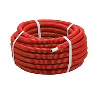 Rollo de tubo multicapa corrugado rojo Ø16 mm | Longitud 25 m | Aislamiento térmico eficiente | Ideal para fontanería y calefacción | Resistente y fácil de instalar | QUICK PLOMBERIE