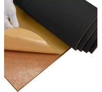 Rollo grande de corcho negro de 8 mm de grosor, autoadhesivo, para paredes, tablón de anuncios sin marco (1,22 x 4,1 m)